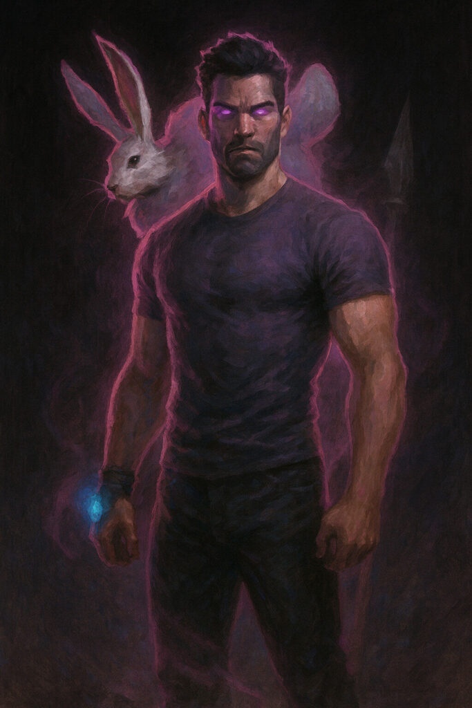 image de Derek et de Silvi, son lapin