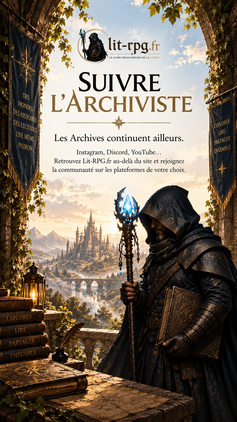 réseaux sociaux Lit-RPG.fr hero réseaux sociaux mobile